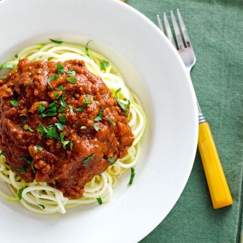 CROCK-POT TURKEY BOLOGNESE SAUCE WITH ZUCCHINI Paleo Pasta