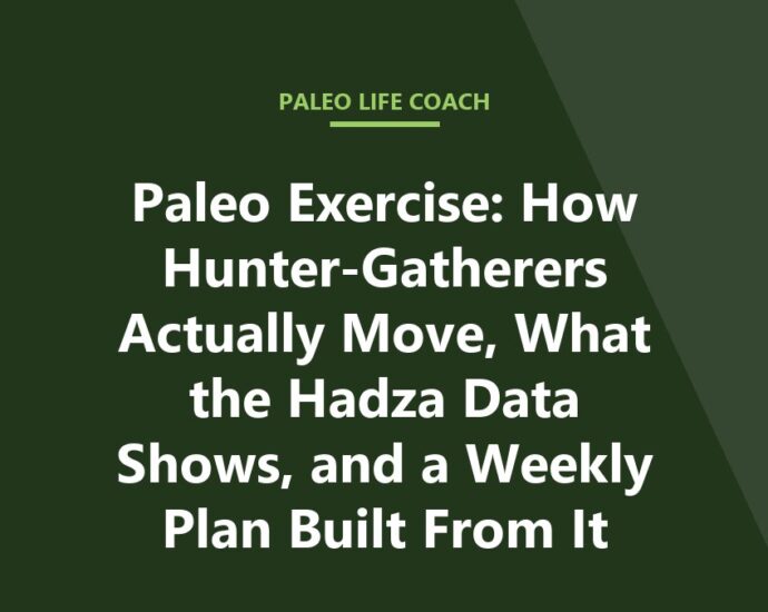 Paleo Exercise: How Hunter-Gatherers Actually Move, What the Hadza Data Shows, and a Weekly Plan Built From It